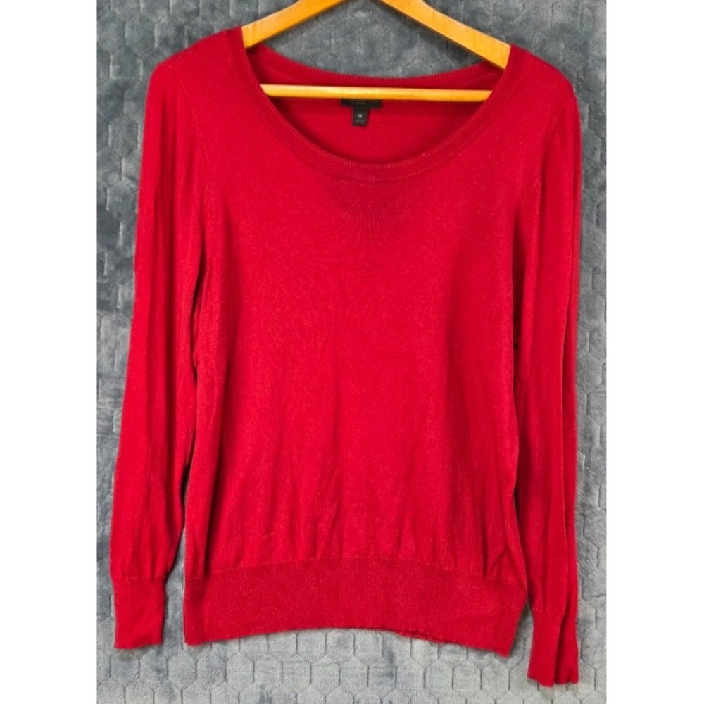 Worthington Women's 1X Red Long Sleeve‎ Pullover Sweater